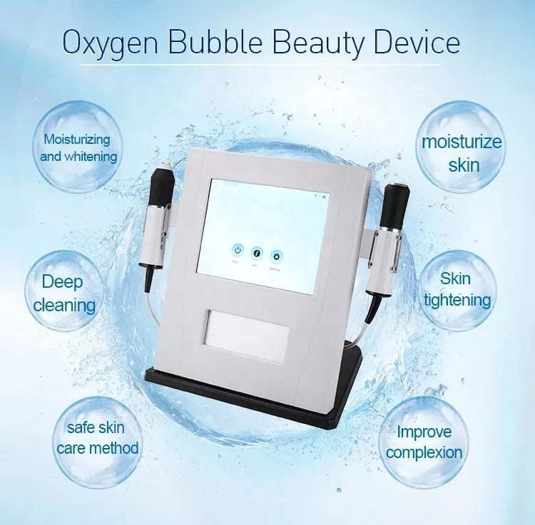 3 In 1 Exfoliate Oxygen Jet Skin Care CO2 Bubble Facial Machine RF Skin Tightening Machine