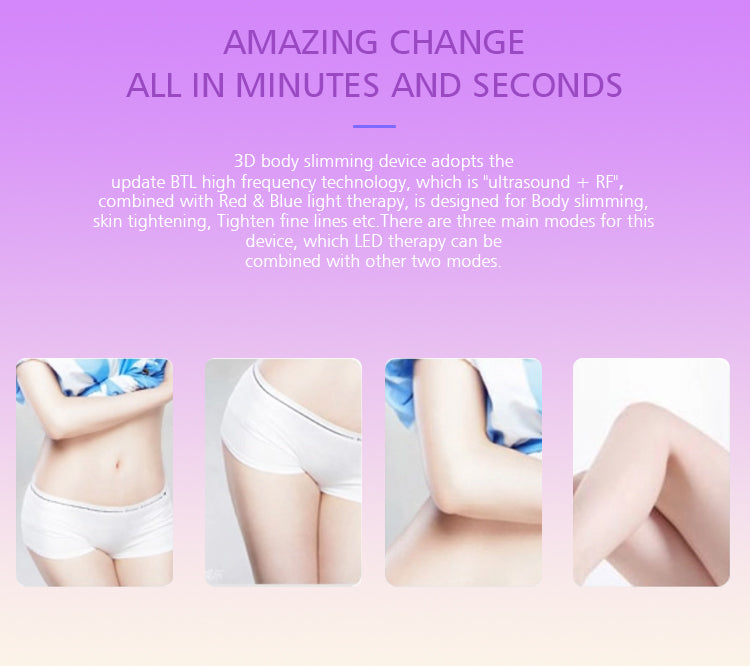 Home Use Belly Fat Burner Ultrasound Slimming Adjustable Vibration Massage Weight Loss Machine