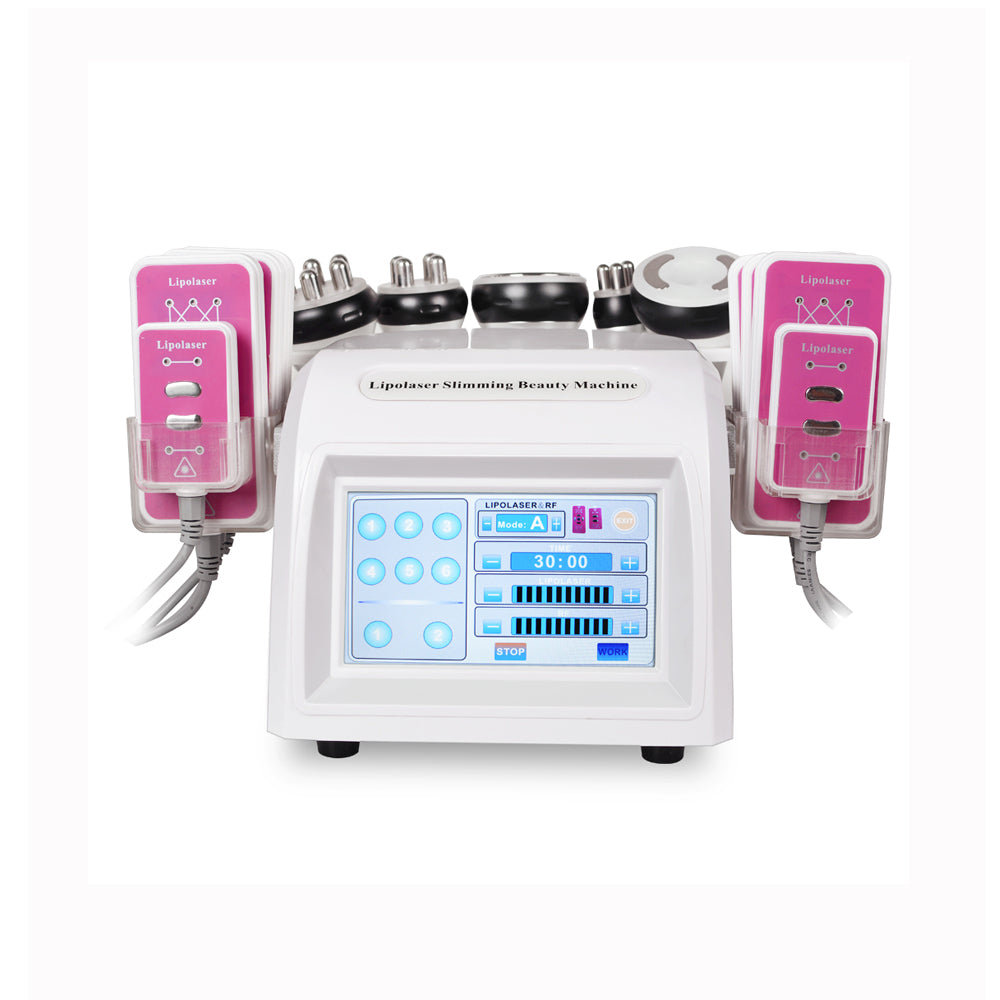 Hot Sale 6 In 1 Vacuum Laser Cavitation RF Radio Frequency Body Facial SPA Shaper 40K Slimming Machine Body-shaping equipment