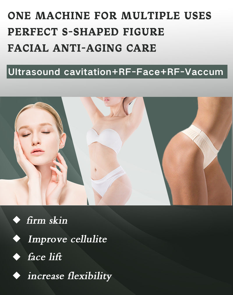 3 in 1 40k cavitatIon vacuum lipo massage machine Mini 4-MAX Slimming Machine