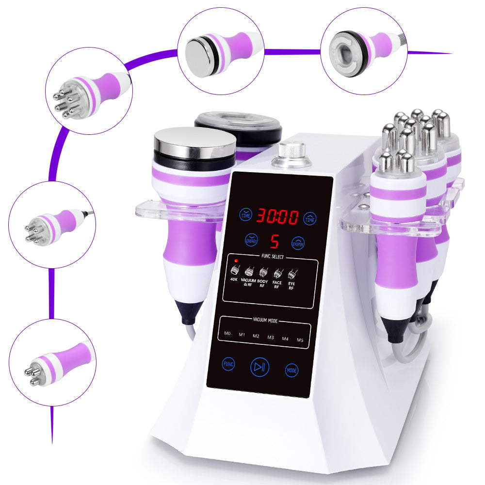 5 In 1 Ultrasonic Cavitation 40k RF Vacuum Body Slimming Skin Lifting Beauty Machine