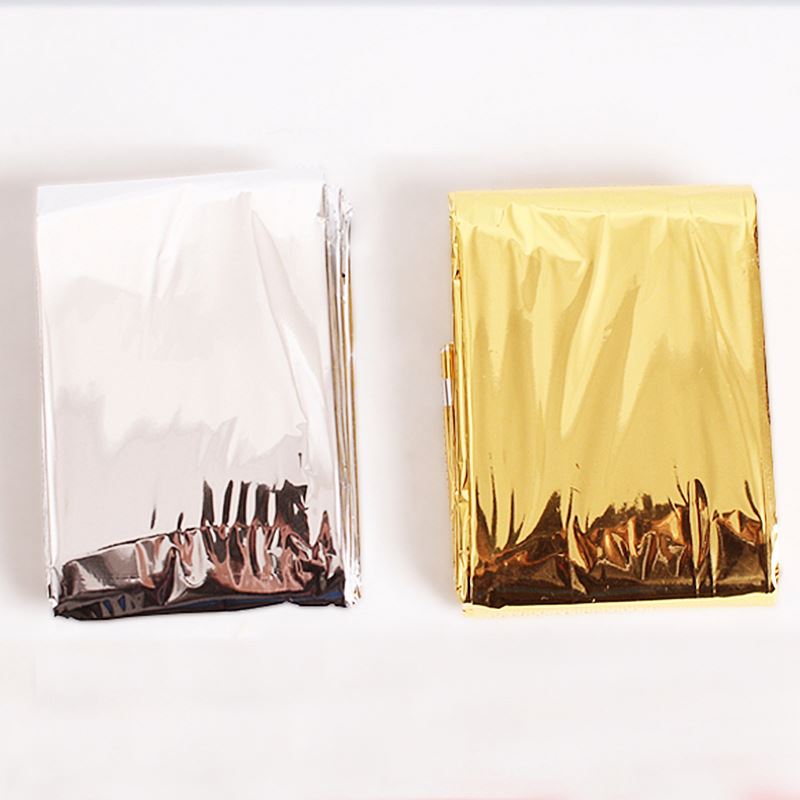 custom color Aluminum Mylar Foil Emergency Rescue Space Thermal Solar Blanket