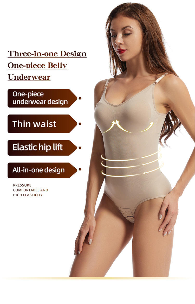 Butt Lifter Opening Bottom Tummy Control Waist Trainer Vest Full Body Shaper Bodysuit For Women