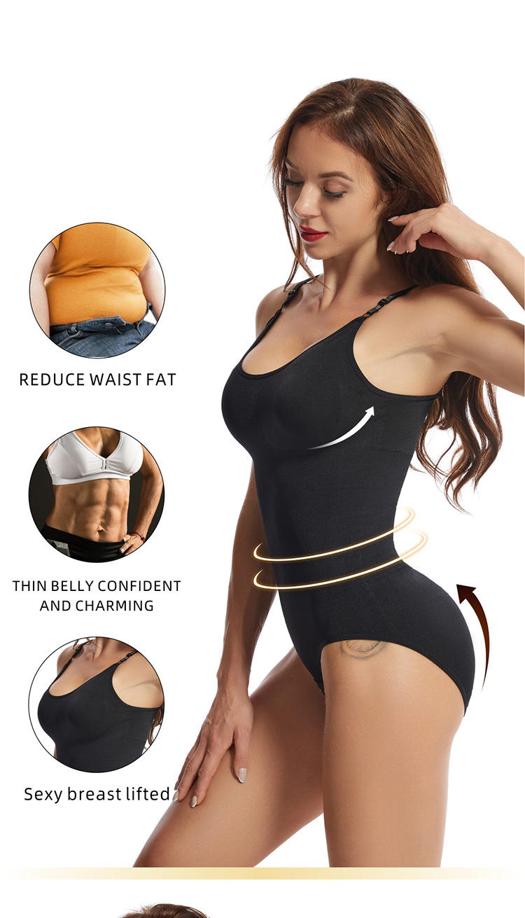 Butt Lifter Opening Bottom Tummy Control Waist Trainer Vest Full Body Shaper Bodysuit For Women