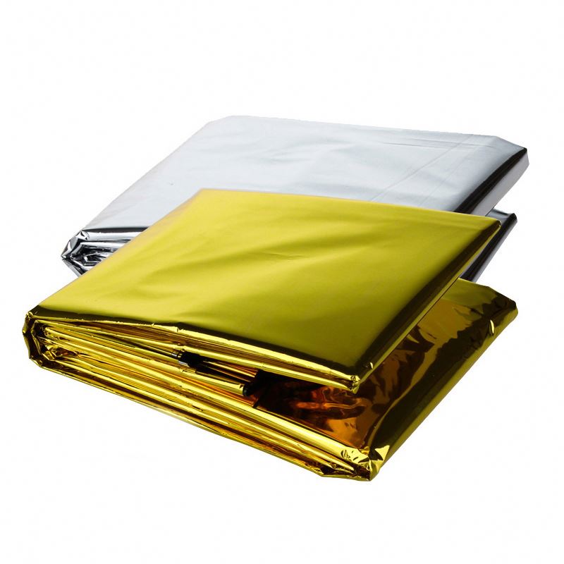 custom color Aluminum Mylar Foil Emergency Rescue Space Thermal Solar Blanket