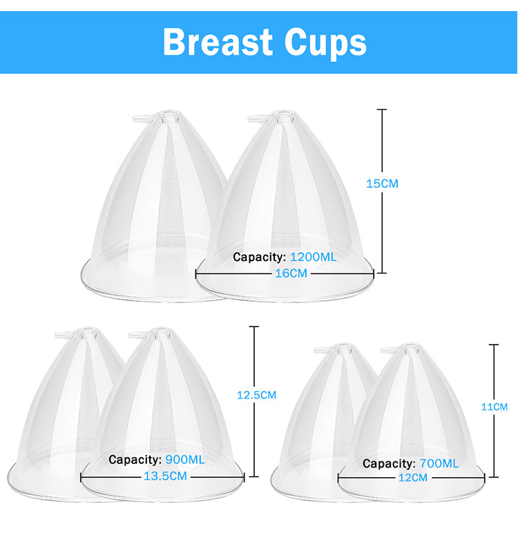 30 suction cups buttock Lift vacuum therapy massager pump nipple sucking butt breast enlargement machine