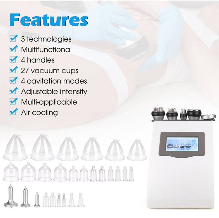 40k cavitation radiofrecuency slimming machine rf vacuum breast massager butt lifting machine 2 in 1