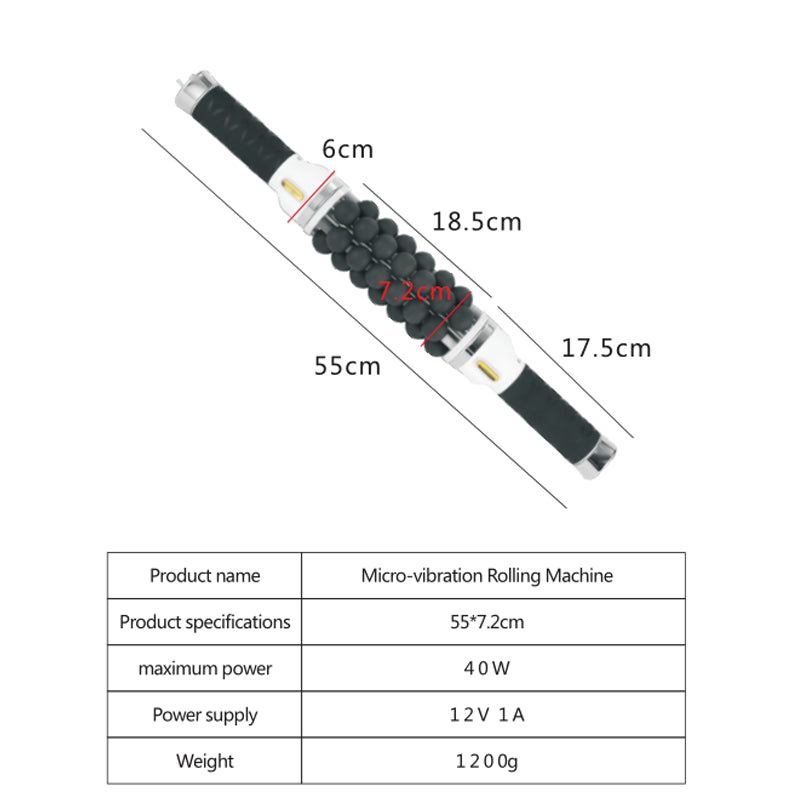 Body Massage Device Belly Back Rolling Vibration Whole Body Cellulite Reduction Massage Roller Slimming Machine