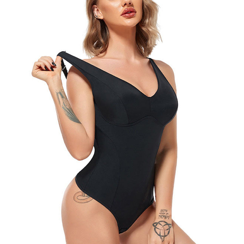 Women Sling Push-Up Chest Body Shaper Slimming Shapewear Bodysuit