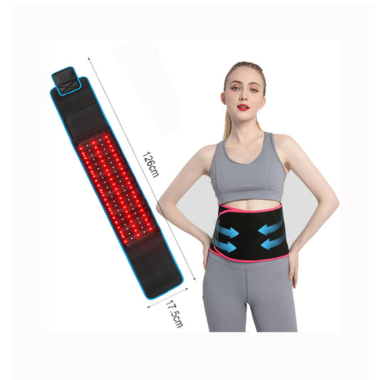 Home Use Pain Relief Pulsed Led Red Infrared Light Physical Therapy Waist Massage Wearable Photon Belts Wrap
