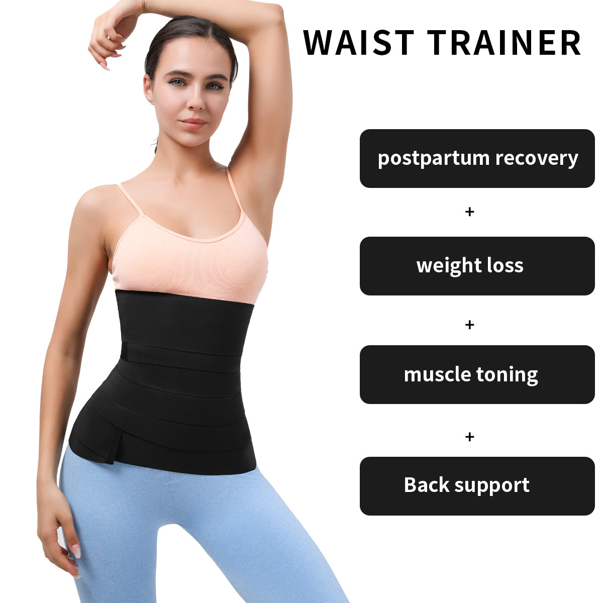 Logo print Body Shaper Shapewear waist wrap Slimming Belts Waist Trainer