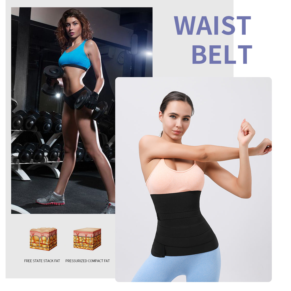 Logo print Body Shaper Shapewear waist wrap Slimming Belts Waist Trainer