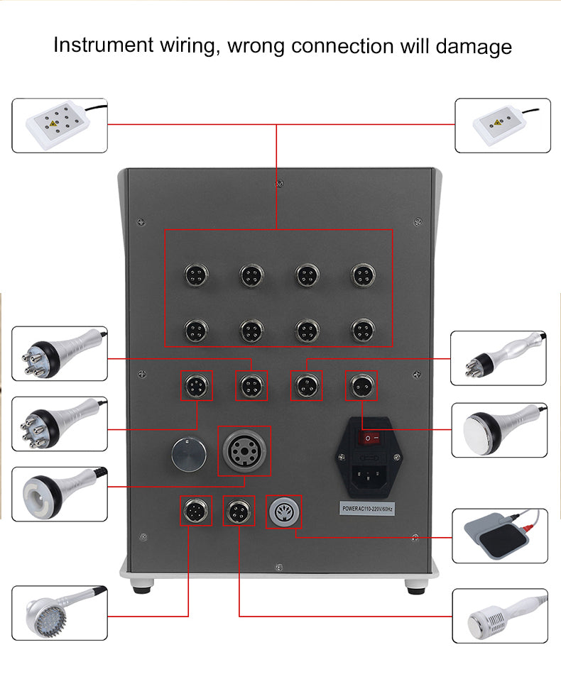 Beauty Salon 9 In 1 Multifunction Beauty Machine/Lipolaser/Cavitation/ Vacuum/Rf Slimming Beauty Vela&shape Machine