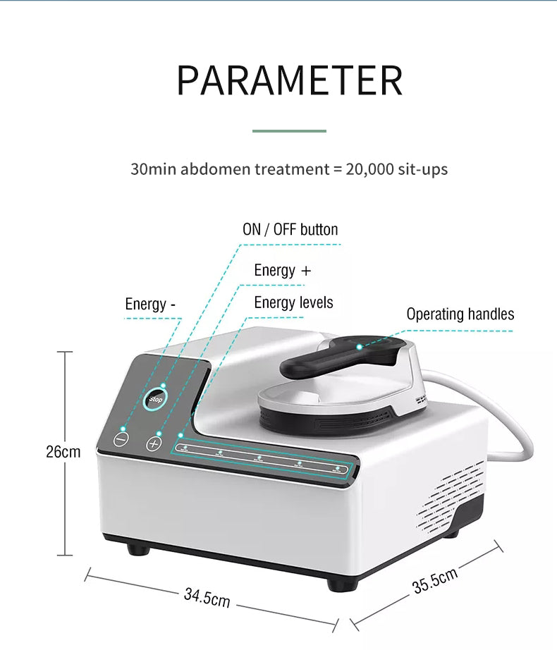 one handle ems rf electromagnetic abdominal fitness ems muscle building body slimming machine