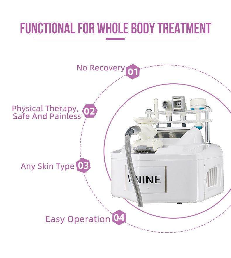 V-NINE vela body shape 5 in 1 vacuum cavitation system roller massage butts lifting machine