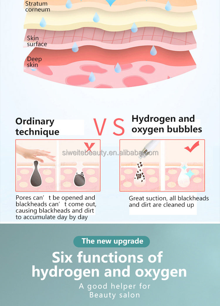 Hydrofaci hydro microdermabrasion hydra H2O2 aqua peel facial machine