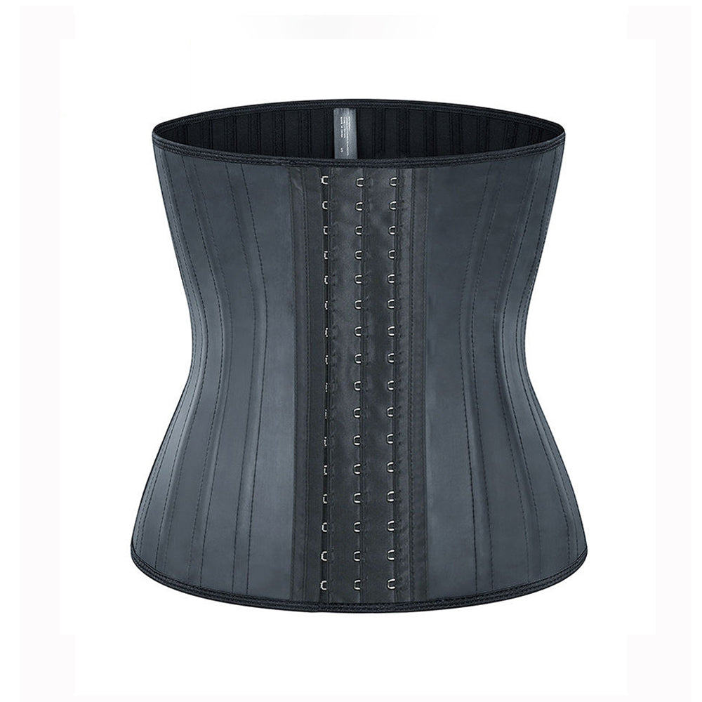 latex 25 Steel Bone3 Rows Hooks latex tummy wrap Waist Trainer Waist Cincher Corset Girdle Shaper