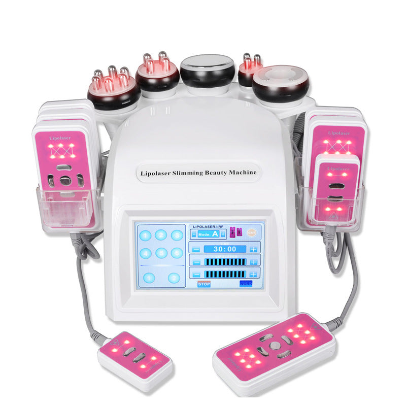 Hot Sale 6 In 1 Vacuum Laser Cavitation RF Radio Frequency Body Facial SPA Shaper 40K Slimming Machine Body-shaping equipment