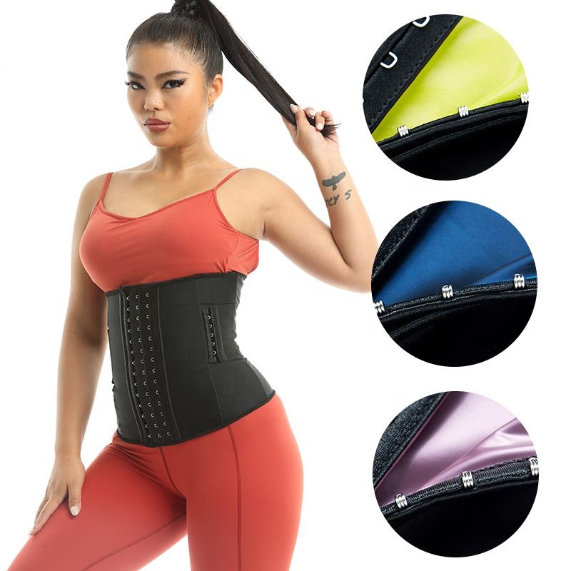 Custom Women Adjustable Sauna Sweat Plus Size Latex Corset Waist Trainer Corset Girdle Woman Waist Shaper Trainer