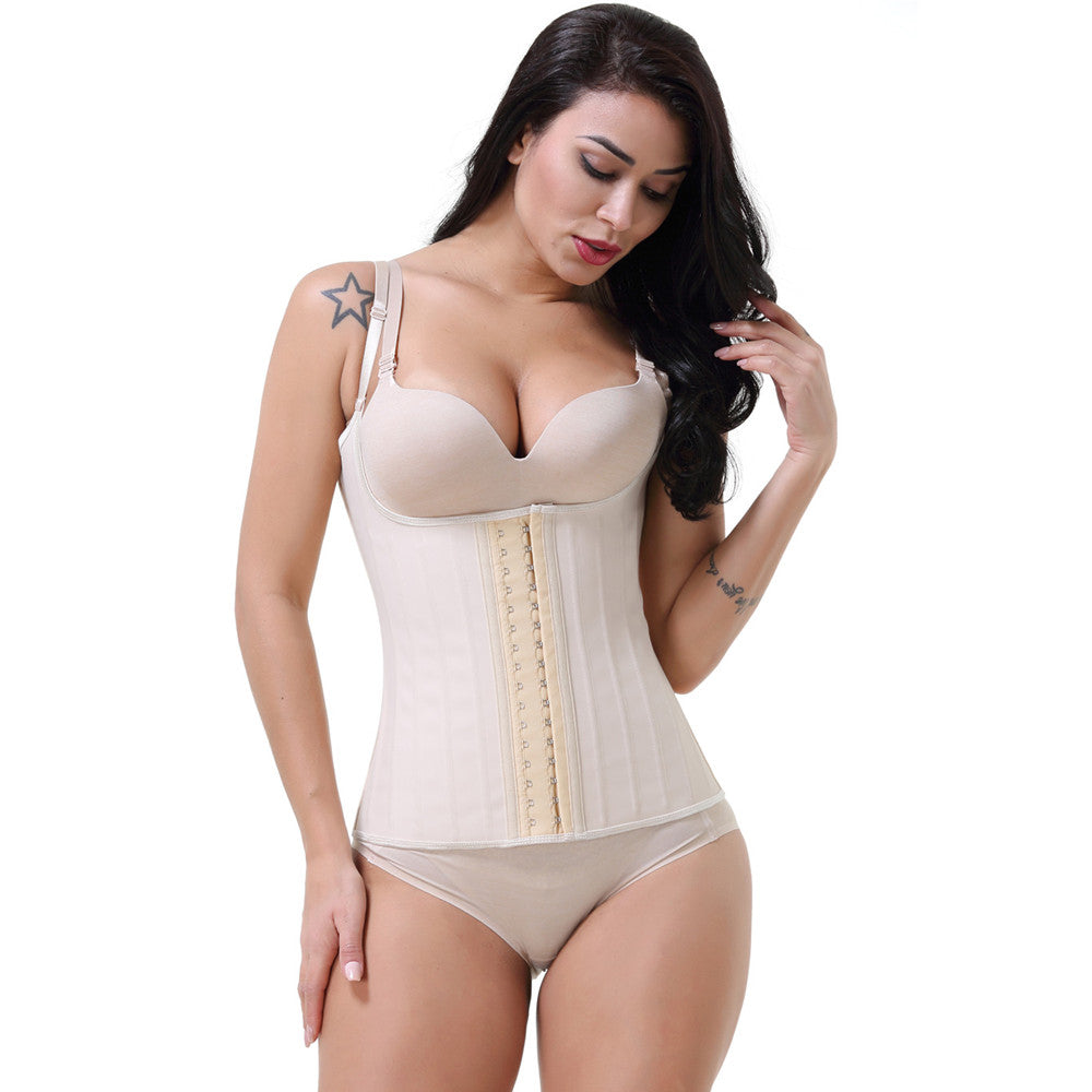 25 Steel Boned Shapewear Tummy Control Body Shaper Slimming Vest Waist Trainer