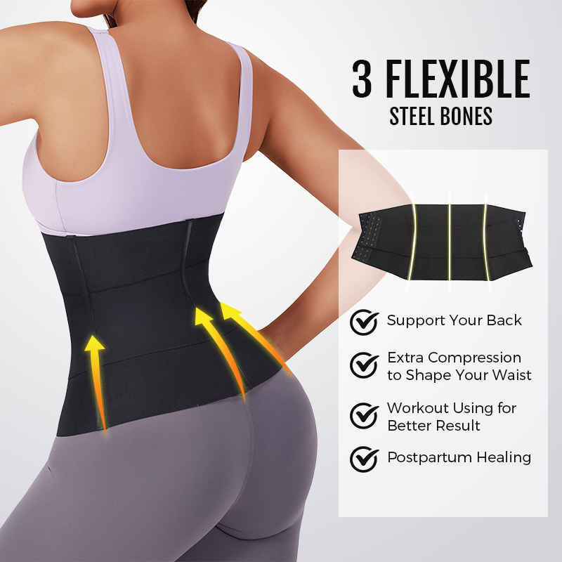 Ladies Sports Slimming Abdominal Waistband Shaper Tummy Wrap Waist Trainer