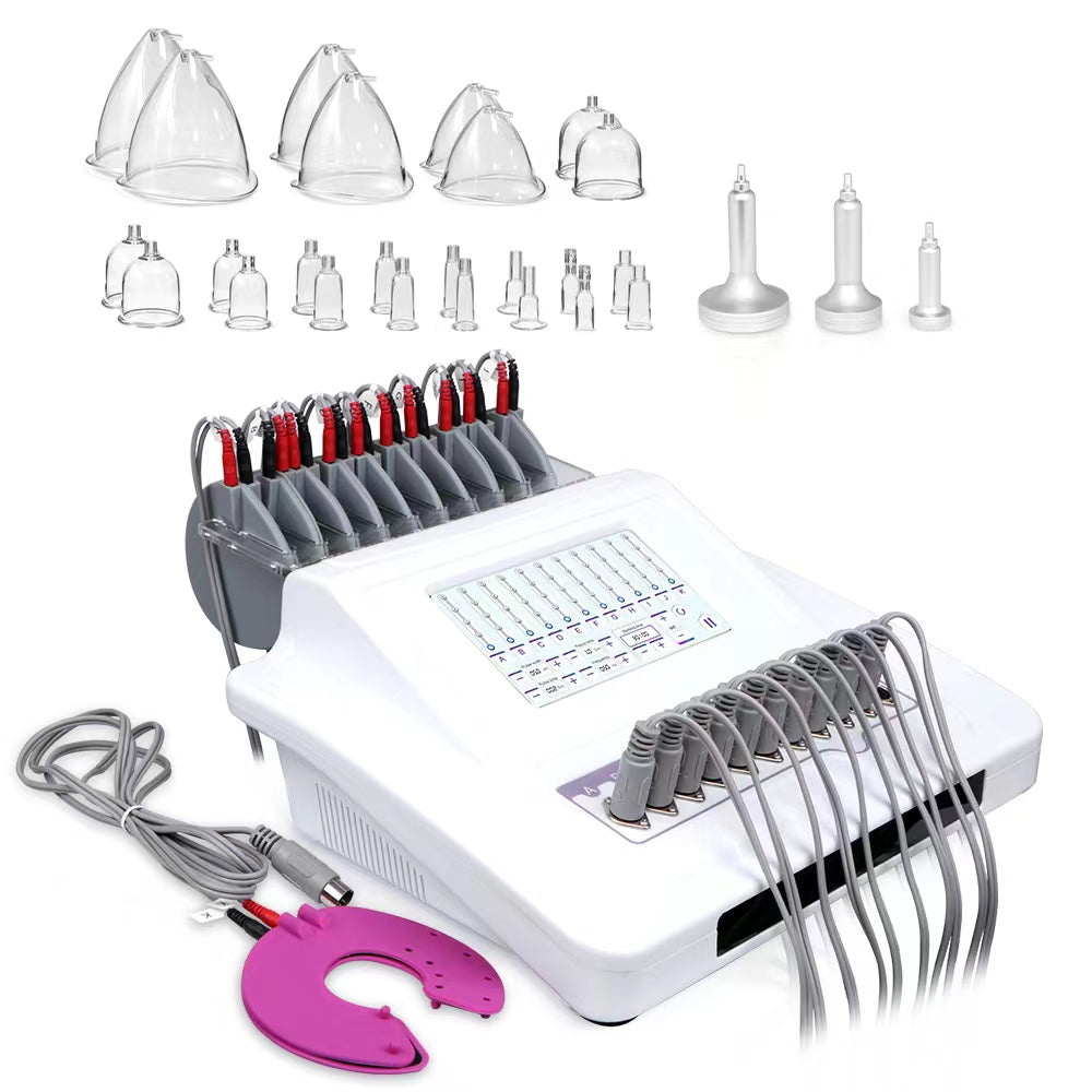 EMS + breast enhancers 2 in1 slim machine butt lift breast enlarge weight loss beauty machine bbl vacuum cups with big breast