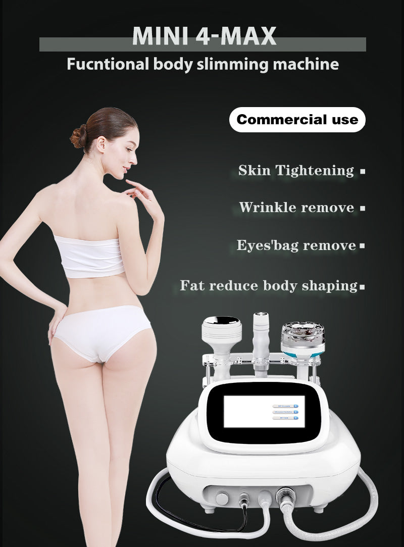 3 in 1 40k cavitatIon vacuum lipo massage machine Mini 4-MAX Slimming Machine