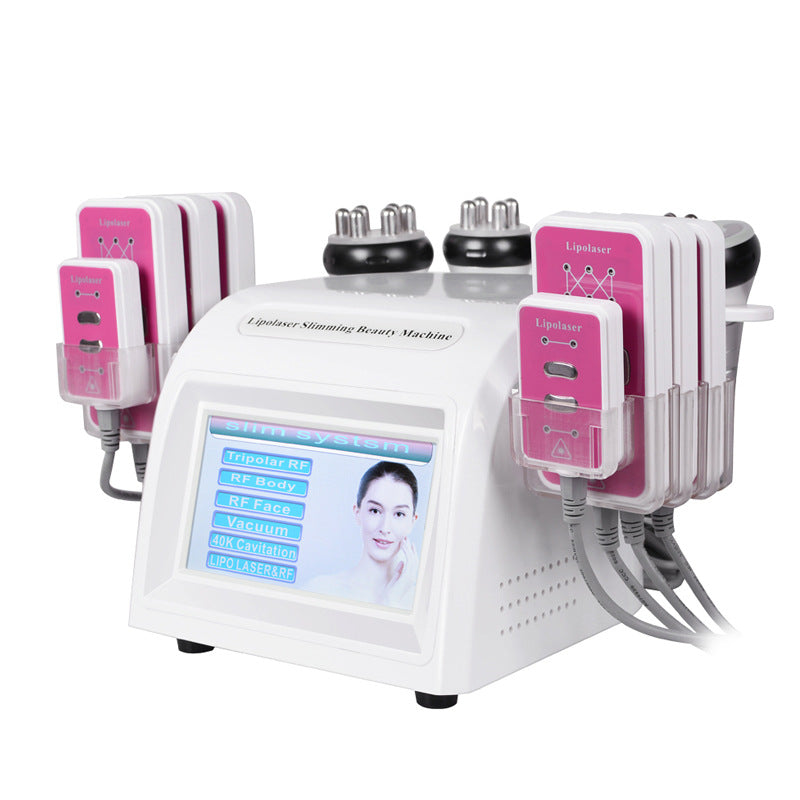 Hot Sale 6 In 1 Vacuum Laser Cavitation RF Radio Frequency Body Facial SPA Shaper 40K Slimming Machine Body-shaping equipment