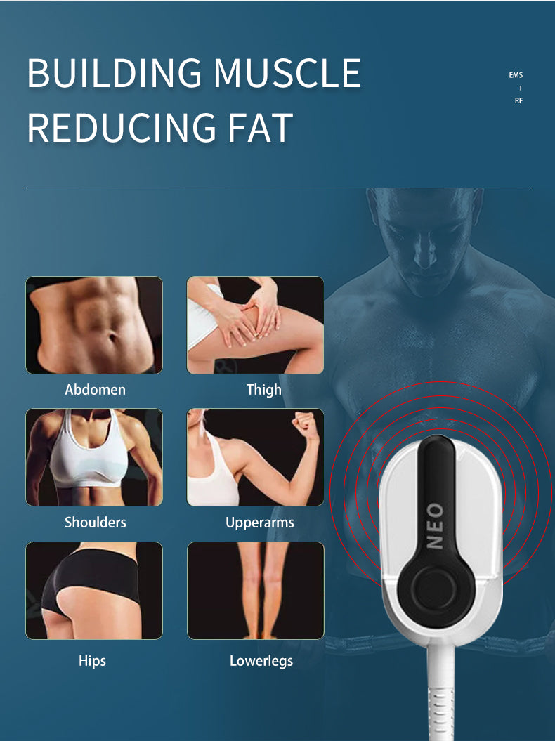 one handle ems rf electromagnetic abdominal fitness ems muscle building body slimming machine